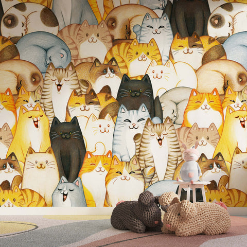 Kittens Nursery Wallpaper