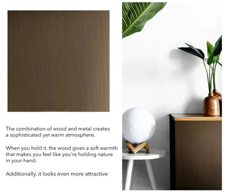 WoodWise Deluxe Adhesive Timber Interior - Furniture Wrap, Peel & Stick Wood Wallcovering, 48"W