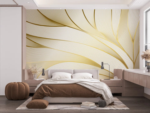 Gold Lines Wallpaper