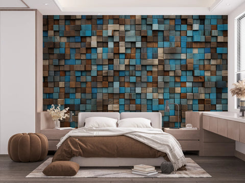 Wood Tile Wallpaper