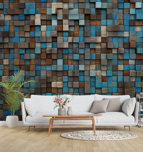 Wood Tile Wallpaper