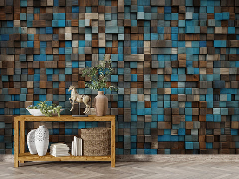 Wood Tile Wallpaper