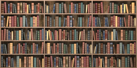 Vintage Library Wallpaper