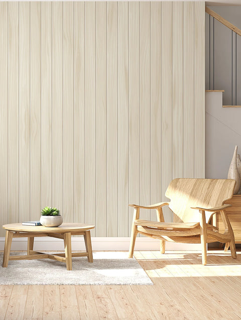 Beige Wood Wallpaper