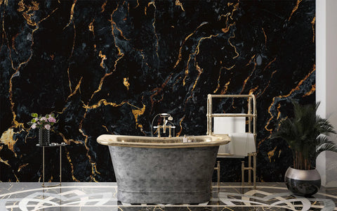 Ettringite Marble Wallpaper