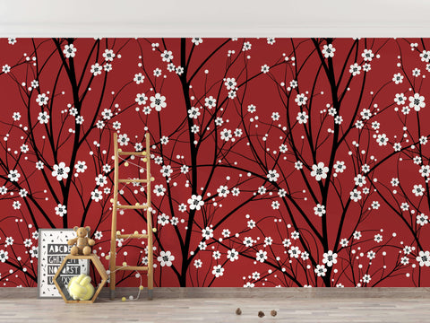 Prunus Floral Wallpaper