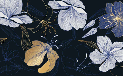 Actin Floral Wallpaper