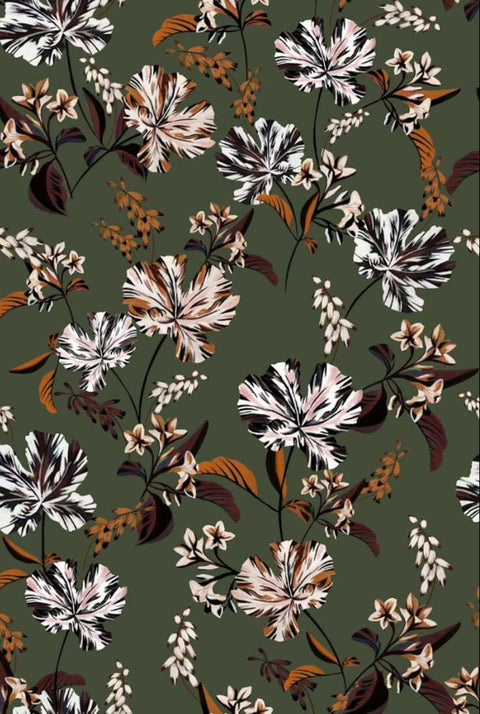 Acanthus Floral Wallpaper