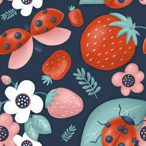 Ladybug Nursery Wallpaper