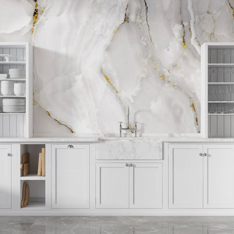 Cinnabar Marble Wallpaper