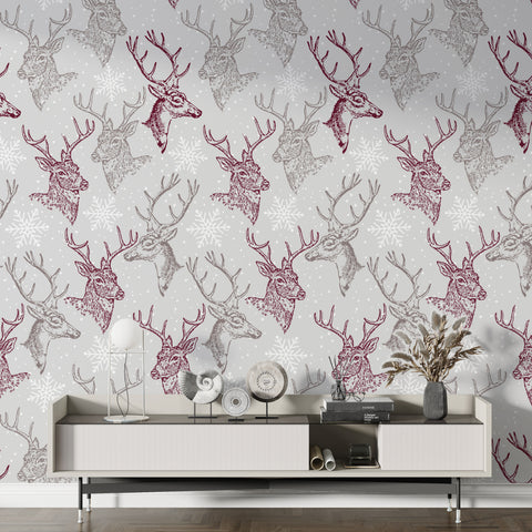 Deer Pattern Wallpaper
