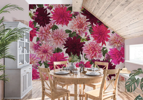 Chrysanthemum Floral Wallpaper