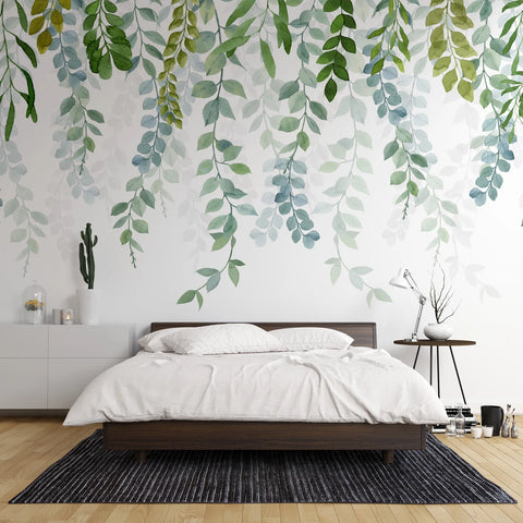 Watercolor Foliage Wallpaper