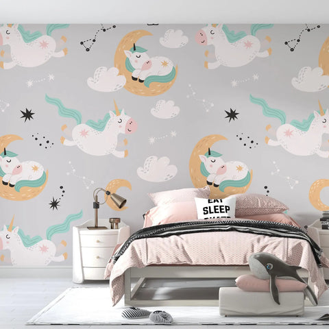 Girls Room Unicorn Wallpaper Mural