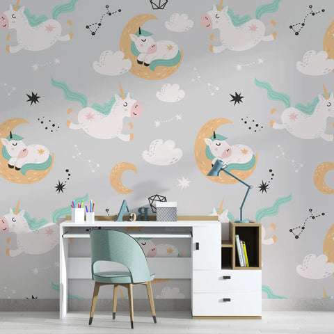 Girls Room Unicorn Wallpaper Mural