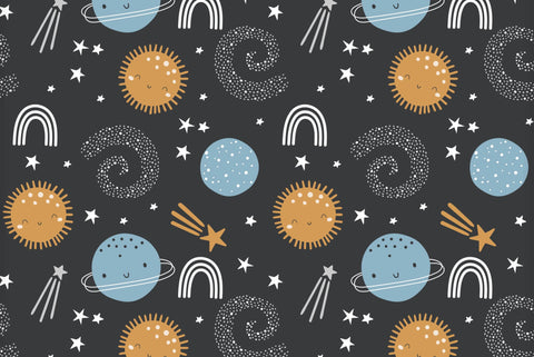 Nebulous Star Nursery Wallpaper