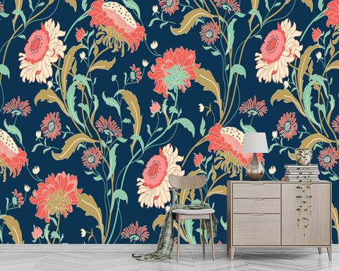 Tagetes Flower Floral Wallpaper