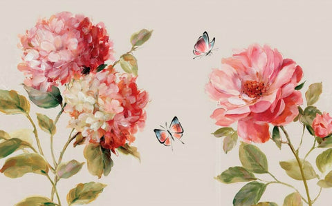 Kanzan Flower Floral Wallpaper