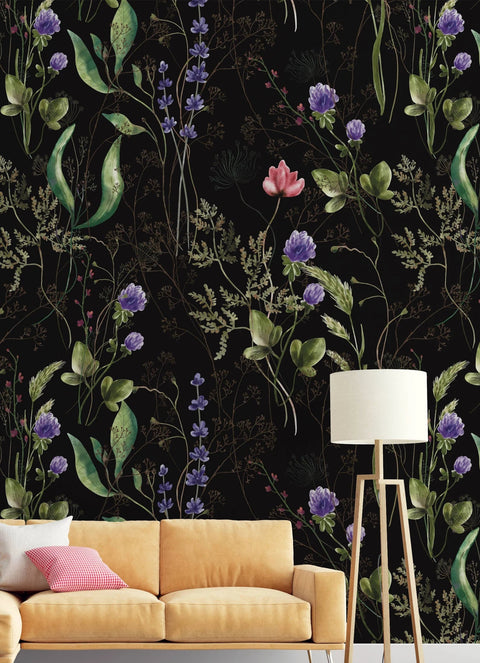 Moringa Floral Wallpaper