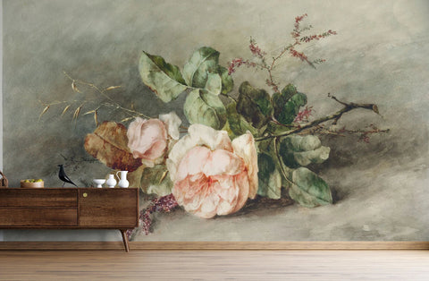Elatine Floral Wallpaper