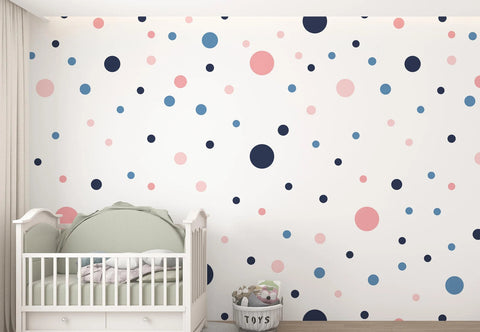 Dots Nursery Wallpaper